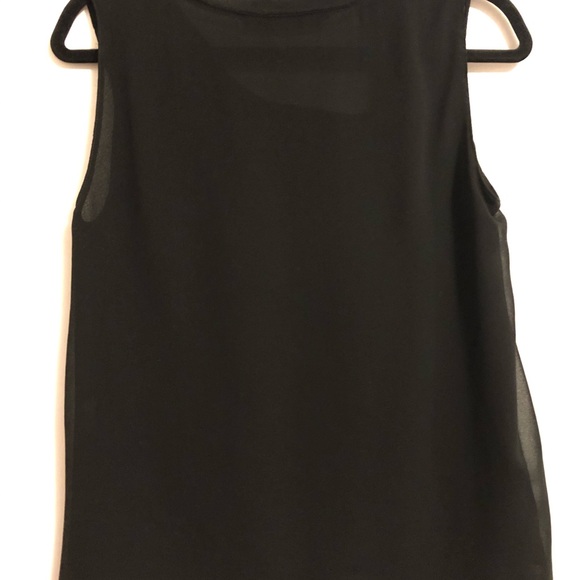 ZARA Black Sheer Sleeveless Top.SZ SMALL - Picture 2 of 7